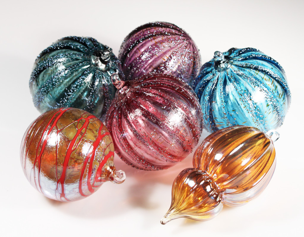 glass ornaments, handblown